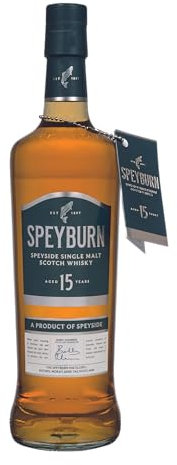 SPEYBURN 15 YEARS I Speyside Single Malt Scotch WhiskyI Award Winner I 700 ml I 46 % Vol. I Non-chill filtered I Natürlich Farbe