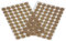 60 Klettpunkte 15mm Klettband-Punkte Klebepunkte Klettverschluss selbstklebend, Farbe:hellbraun