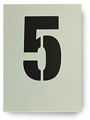 Dovetails Vintage Big Number 5 Stencil 120 mm Tall Large Number Five Stencil
