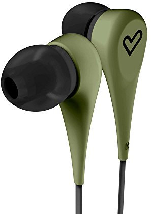 Energy Sistem Style 1 - Auriculares intrauditivos (cómodos y Ligeros, Acabado Rubber, Cable con diseño Plano de 120 cm) Color Verde