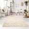 Taracarpet Handweb-Teppich Oslo Wolle im Skandinavischem Landhaus Design Wohnzimmer Esszimmer Schlafzimmer Flur Läufer beidseitig verwendbar 070x240 cm Sand Multi