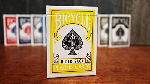 Fahrrad gelbe Spielkarten von US Playing Cards Co | Cooles Pokerdeck zum Sammeln | Karten für Zauberer und Zaubertricks