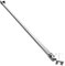 EMKE 500mm Bathroom Glass Support Bars for Glass Thickness 6-8mm Shower Screens, Walk-in Shower Screen Fixed Panel Holder Rotatable by 180°Wall-Mounted Stabiliser Support Bar