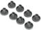 sparefixd 8 Pack Lower Wheels Basket Wheel Kit to Fit AEG Dishwasher