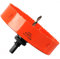 Lochsäge 155mm, Schnellarbeitsstahl HSS M42 Bi-Metall Lochsäge, Lochfräser mit Sechskant-Schaft und Bohrer für Holz, Trockenbau und Metallblech 1 Stück Orange