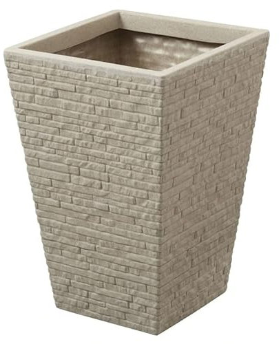 Strata Slate Stone 45cm Tall Planter (1)