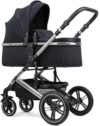 Pixini Kombikinderwagen 2in1 Kalani chrom/schwarz