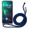 CoolGadget Handykette für Samsung Galaxy A70 Hülle mit Band Kordel Schnur in Blau [Kantenschutz] Halterung in Silber - für Samsung A70s