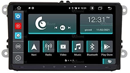 JF Sound - Autoradio Custom Fit per Volkswagen - Display 9 - CarPlay/Android Auto Wireless - GPS - Bluetooth - Wi-Fi - DAB+