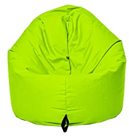 MB MILLINDABAG 2 in 1 Sitzsack für Kinder Jugendliche und Erwachsene Beanbag Sessel Kissen Indoor & Outdoor Gaminggeignet & bereits gefüllt Sitzkissen Bodenkissen (Kiwi, Durchmesser: 135 cm)
