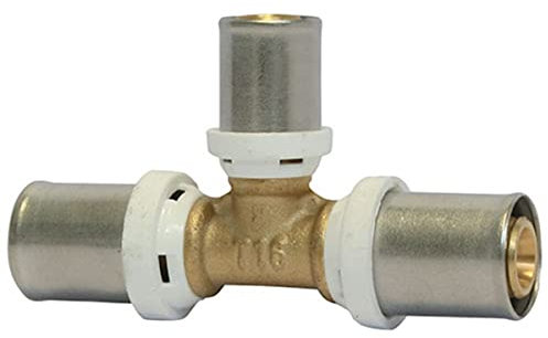 Raccord à sertir en té multicouche - Ø32x16x32-30344-32-16-32 - Fixoconnect - Ayor