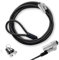 Cable Technologies Cable de Seguridad para PC de 1,8metros,de Acero antirrobo para portátil, Kensington Nanosaver Ranura de Seguridad, 2 Llaves, Bloqueo de protección Nano Saver, Revestimiento de PVC