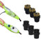 H2O Steam Mop Replacement Brushes (6 Pack) -3 Nylon & 3 Metal Black Brushes - Uses: Bathroom Cleaner, Kitchen Cleaner, Spot Cleaner & Outdoor Cleaner with H20 HD X5