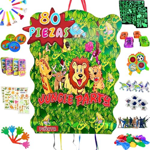 Piñata Cumpleaños Infantil + Pack 90 Juguetes Piñata - Piñata - Piñata Cumpleaños - Piñatas Infantiles - Piñatas - Relleno Piñata - Piñatas de Cumpleaños - Pinata Infantil - Pinata - PARTY4EVER