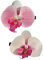 Shuade 2pcs Pink Floral Hairpin Orchids Flower Hairpins Stylish Women Girls Hair Clip Elegant Bohemias Bridals Hair Decorations Stage Hair Clip