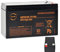 NX 12V Charge 9 Ah Lead-Acid Sealed Battery - for UPS, video surveillance and alarm systems - Terminals: F6.35 (Faston 6.35mm) - Dimensions : 151mm (L) x 65mm (W) x 99mm (H) 12 volt 9ah