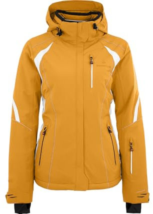 Bergson SNOWTASTIC | Damen Skijacke, wattiert, 20000mm Wassersäule, Hollywood Gold [521], 46 - Damen