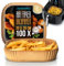 Arendo - Backpapier für Heißluftfritteuse 4,5 bis 7,5 L - 100 Stück – 20 x 20 x 4,5 cm - Antihaft Backpapier - wasser und ölbeständig – geeignet für Airfryer Backöfen Mikrowellen Dampfgarer