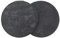 WATIIFUFU 2 Pièces Dessous De Verre Noir Ardoise De Tasse Rond Dessous De Verre Noirs sous-Verres pour Casseroles Et Poêles sous-Verres Antidérapants en Ardoise Pierre D'ardoise Black