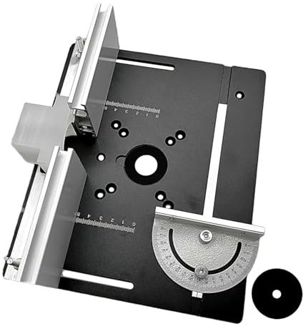 BESPORTBLE Placa De Inserción De Fresadora Aleación De Aluminio 3 Piezas Fácil Instalación Compatible Mini Mesa De Fresado