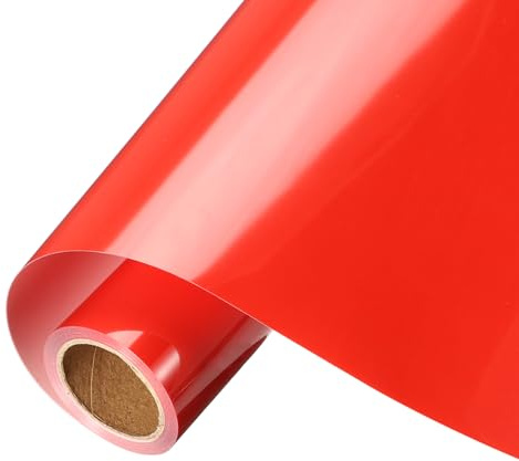 sourcing map Peach Heat Transfer Vinyl, 12 Inch x 8ft Iron-on Vinyl Roll for Decal Cutting, Signs, Scrapbooking, DIY Craft, Home Decoration