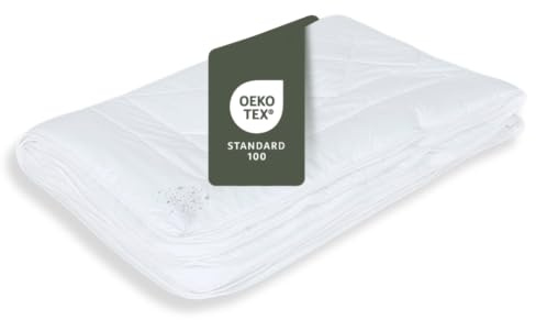 RIBECO GERMANY 4-Jahreszeiten Bettdecke Jan 135x200 cm – ganzjährige Decke | kuschelige Hohlfaser 6D-Füllung, hygienisch waschbar bei 60° & trocknergeeignet