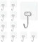 Minfuerang Ganchos Adhesivos,Ganchos Multiuso para Toallas,Ganchos Pared No Mas Clavos,Impermeable,para Baños,Cocinas,Techos,Dormitorios (10 Piezas Transparente)