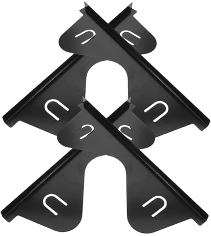 Couvercle D'espace pour Cuisinière Cuisine 4pcs en Acier Inoxydable | Stove Gap Covers, Noir, pour Plan de Travail et Plaque, Pose Simple, Entretien Facile