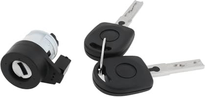 OTOTEC Cilindro de Cerradura de Encendido con 2 Llaves 3B0905855C Compatible con VW Bora Golf 4 Y Passat 3B