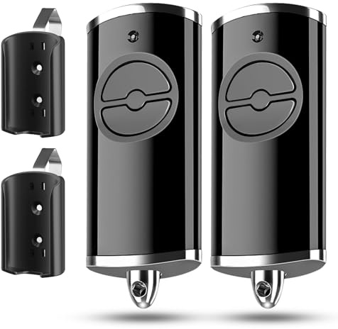 868,3MHz Garagentor Handsender für Hörmann HSE4-868-BS, 2-Tasten-Funktion mit Halterung, Kompatibel mit Hörmann HSE2 HSE1 HS4 HS5 HSZ1 HSD2-868 BiSecur, 2 Stück