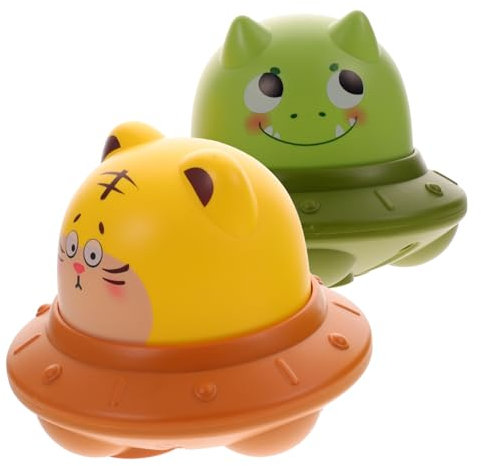 YARNOW 2pcs Flying Saucer Toys for Boys and Girls Pull Back Car Toys Flying Saucer Shape Educational Game