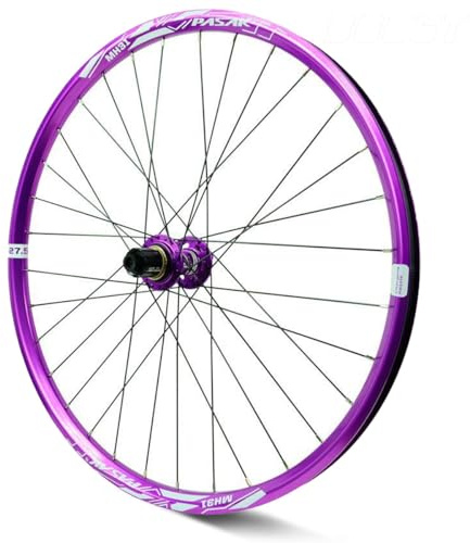 KANGXYSQ Lila Mountainbike Laufradsatz 26/27.5/29 Zoll, Steckachse Laufrad Set 15 * 110/12 * 148 Mm 32H Scheibenbremse Vorderrad Hinterrad Doppellagig Felgen 7-12S Kassette(Rear Wheel,26 Purple)