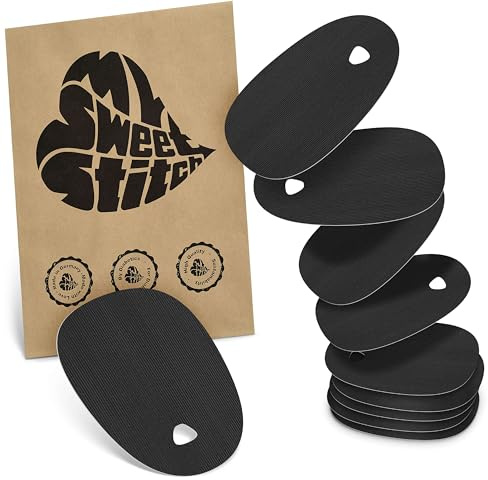 MySweetStitch 10 Hautschutzpflaster für Omnipod 5/DASH/EROS oval Black | Barriere gegen direkten Kleberkontakt, für empfindliche Haut, keine zusätzliche Fixierung, mit Fixierpflaster kombinierbar