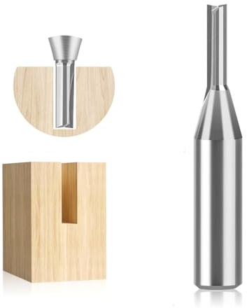 1/4 Inch Shank 2mm Ultra-Fine Router Bit, 6mm Cutting Length for Precision Wood Carving & Detail Work