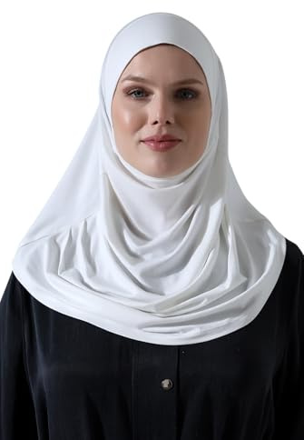 ihvan online Soforthijab für Damen, Einteiliger Ready-to-Wear Hijab, Elastischer Gebetsschal, Kopftuch für Alltag & Reise
