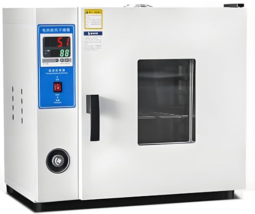 SHENGSHIYU Forno Elettrico da Laboratorio,Forno per Trattamento Termico,Forno di Essiccazione a Convezione d'Aria,Temperatura Massima 300°C,Temperatura Costante per Essiccazione in Piccoli Lotti 43L