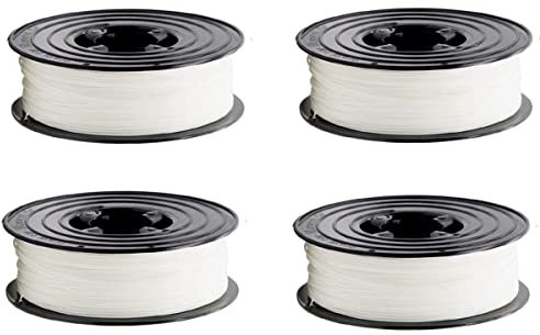4kg 3D PLA Filament 1,75mm 4x je 1kg Spule Weiß/Weiss/White Vakuumiert