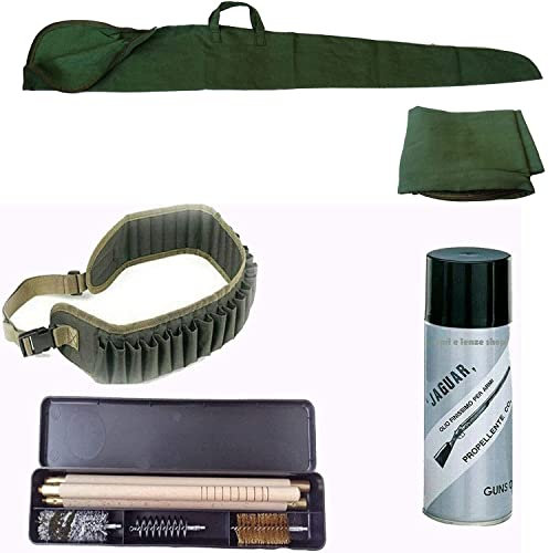 Kit Pulizia Fucile Fodero Olio Per Armi Da Caccia Cartuccera Cal. 12 Caccia