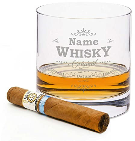 Leonardo Whiskyglas mit Gravur - Whisky Original - Personalisiert mit Name & Datum - Graviertes Whisky - Geschenke für Whisky Liebhaber zum Geburtstag - Geschenk für Sie & Ihn