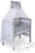 FabiMax Baby Beistellbett für Boxspringbett, TÜV geprüft 2022, inkl. Matratze und Komplett Set, Buche massiv grau, Comfort/graue Würfel