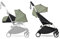 BABYZEN YOYO2 Kompletter Kinderwagen - Inklusive YOYO 0+ Neugeborenen Set (Olive), Kinderwagengestell (White) & 6+ Textilset (Olive) - für Kleinkinder bis 22 kg