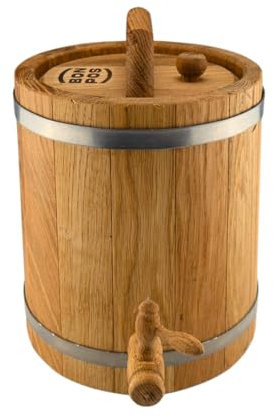 Waldmeister Eichenfass 15L - Holzfass stehend - Weinfass geölt - Whiskyfass