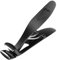 LOPHE Zehennagelknipser mit Abgewinkeltem, Großer Nagelknipser Ergonomischer, Nail Clipper mit Auffangbehälter, Fußnägel Nagelzwicker für Senioren, Männer und Frauen, Schwarz