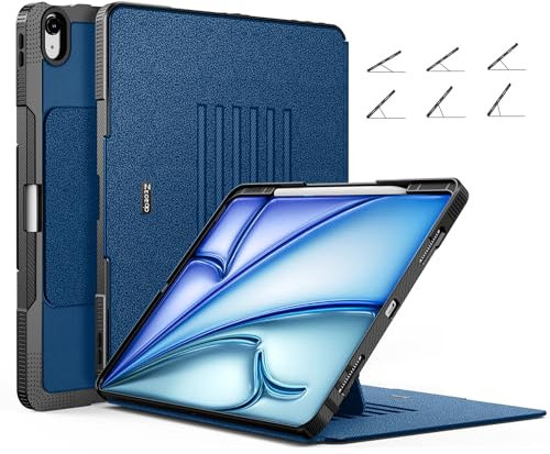ZtotopCases Hülle für iPad Air 13 Zoll 2024/Pro 12.9 2018 3. Generation,Magnetisch Schutzhülle mit Stifthalter, Stoßfest Sturzfest Hülle, Automatischem Schlaf/Aufwach für iPad Air 13(M2),Navy