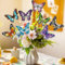 Graplan 8 Stück Diamond Painting Schmetterling Set,Diamond Painting Gartenstecker,Diamond Painting Blumenstecker,DIY SchmetterlingDiamant Painting Basteln Ornaments Zubehör für Kinder