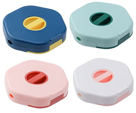 OSALADI 4Er-Box für Datenkabel Ladekabel dsl-kabel Kopfhöreraufwicklung einziehbarer USB schreibtisch kabelhalter cable organizer box Kabelwickler Kabelaufwicklung Abs