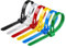 Haopeuk 100PCS Buckle Self-Locking Premium Nylon Cable Wire Ties,8 X 200mm Adjustable Reusable Nylon Strap with Buckle