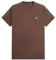 Fred Perry Taped Ringer T-Shirt, braun, M