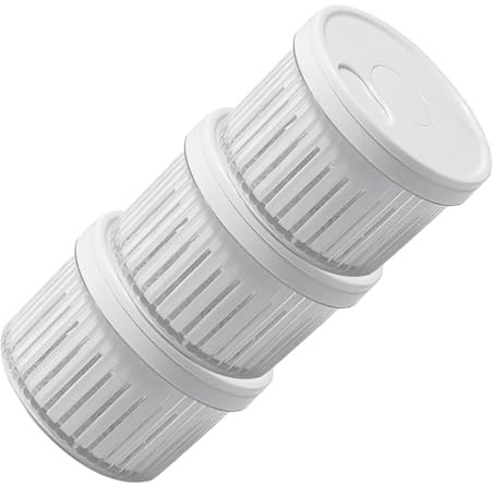 SHINEOFI 3pcs Onion Garlic Keeper PP Fridge Food Preservation Box White | Detachable Container, Airtight Prep Storage, Reusable Freezing Use, Kitchen Organization, for Fresh Produce