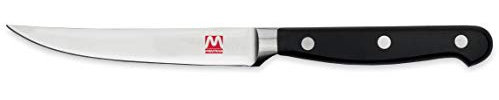 Ambrogio Sanelli, Maitre Set Coltelli Bistecca, 6 Coltelli da Tavola con Lama Liscia in Acciaio Inox all'Azoto 11 cm e Manico Ergonomico, Coltelli da Cucina Professionali, Made in Italy
